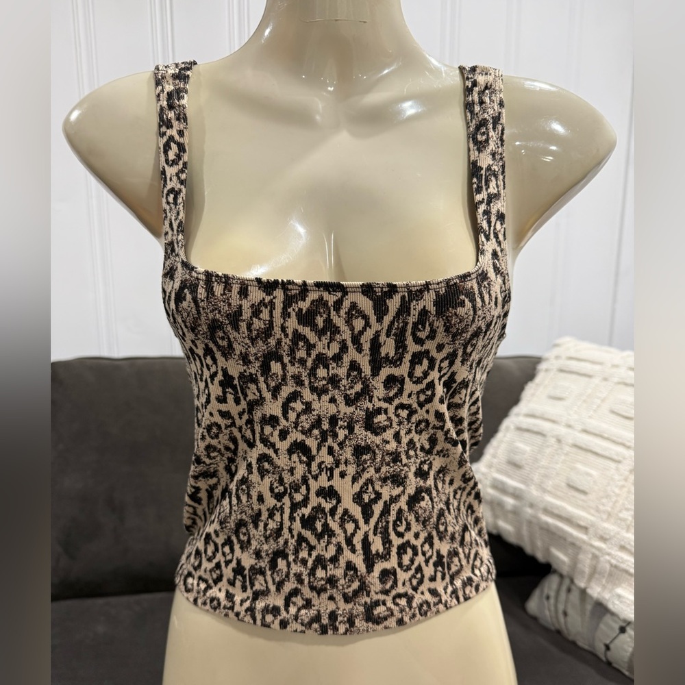 Anthropologie Leopard Print Camisole -L/Xl